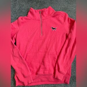 PINK Victoria's Secret Fleece-Lined Zip Pullover
